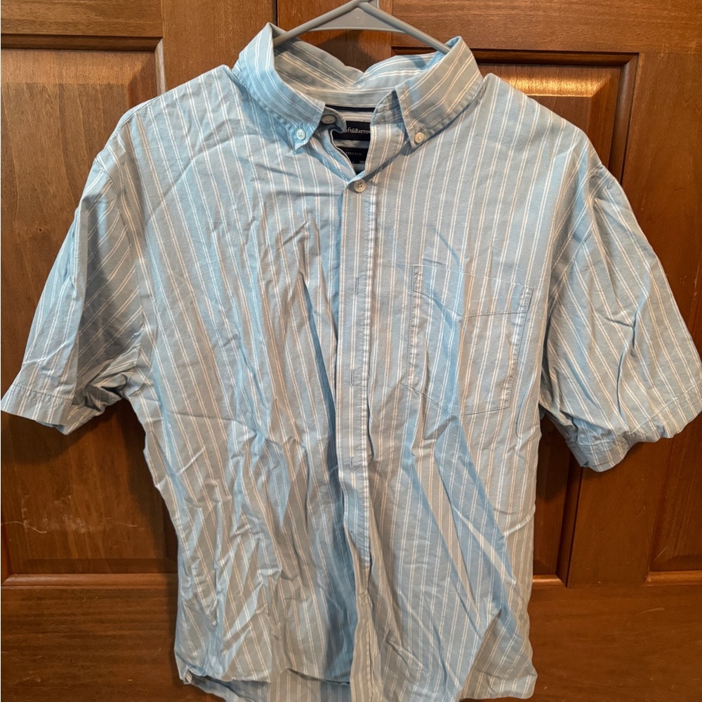 Croft & Barrow Light Blue Striped Button Down Shirt